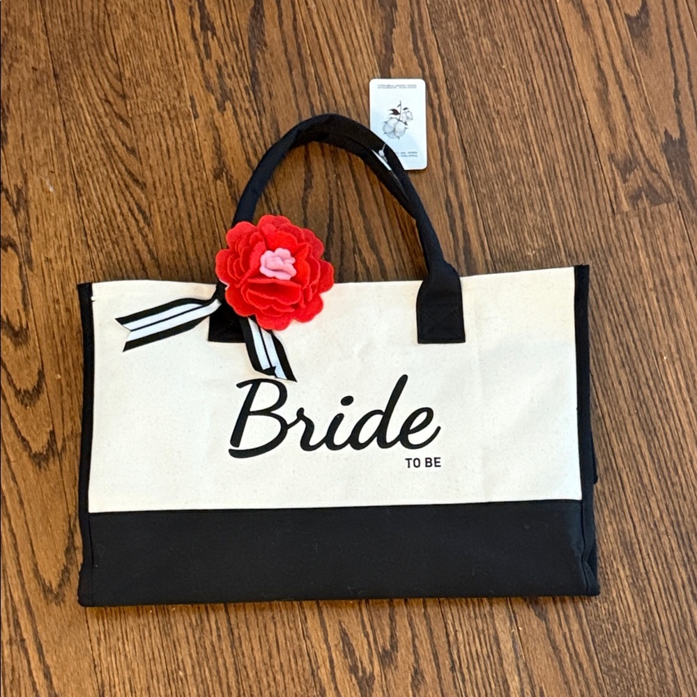 Black and White Bride To Be Tote Bag